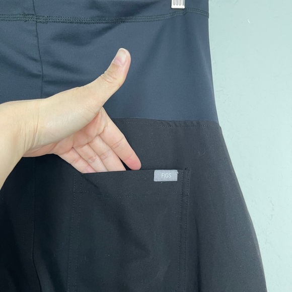 Figs Maternity Scrub Pants Women's M Yola Cargo Straight Over Belly Stretch - Picture 7 of 12